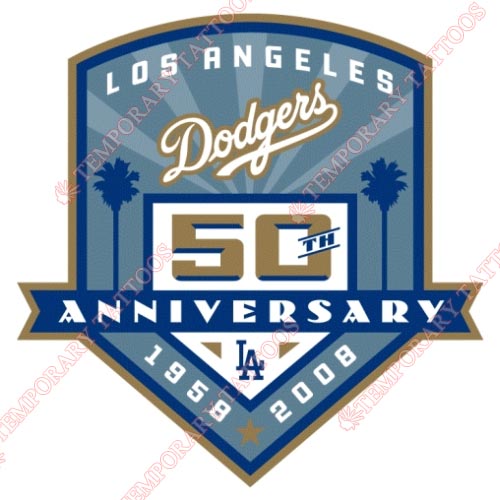 Los Angeles Dodgers Customize Temporary Tattoos Stickers NO.1674